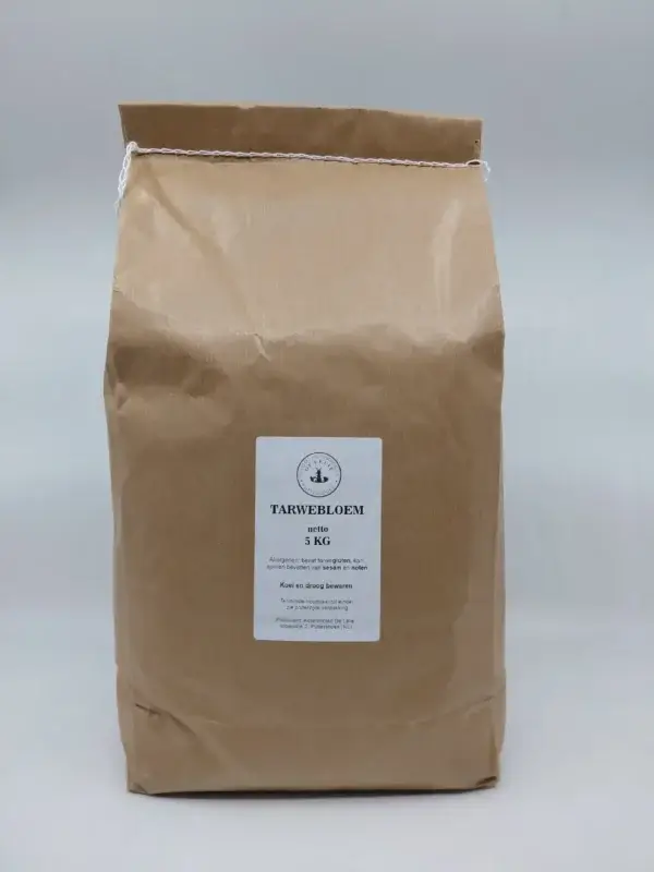 Tarwebloem 5KG kopen – steengemalen & graan uit NL (14% eiwit)