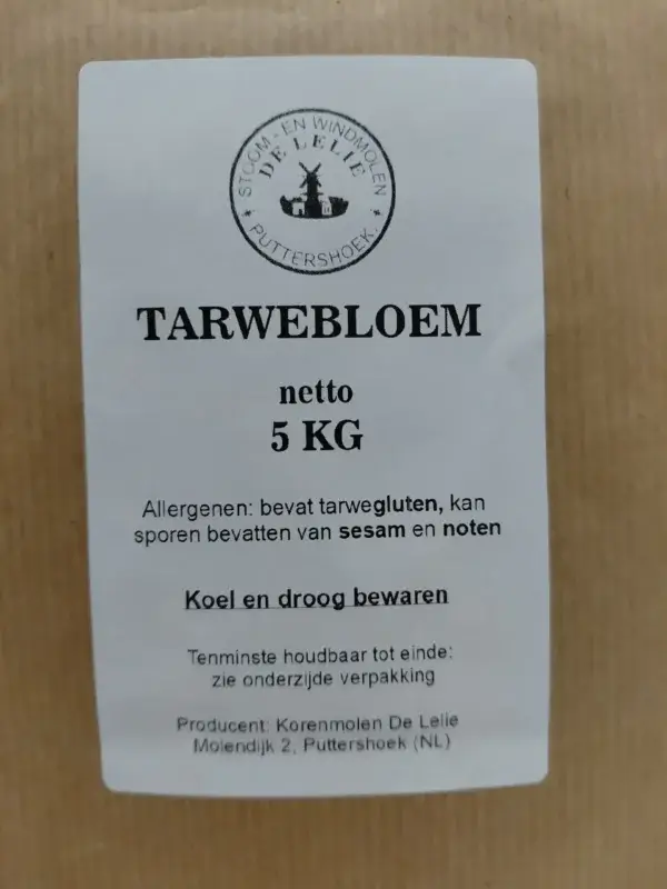 Tarwebloem 5KG kopen – steengemalen & graan uit NL (14% eiwit) - Afbeelding 3