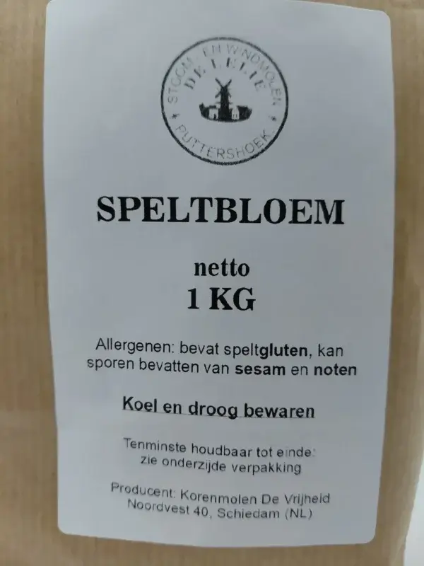 Speltbloem 1KG kopen – steengemalen & graan uit NL (14% eiwit) - Afbeelding 3