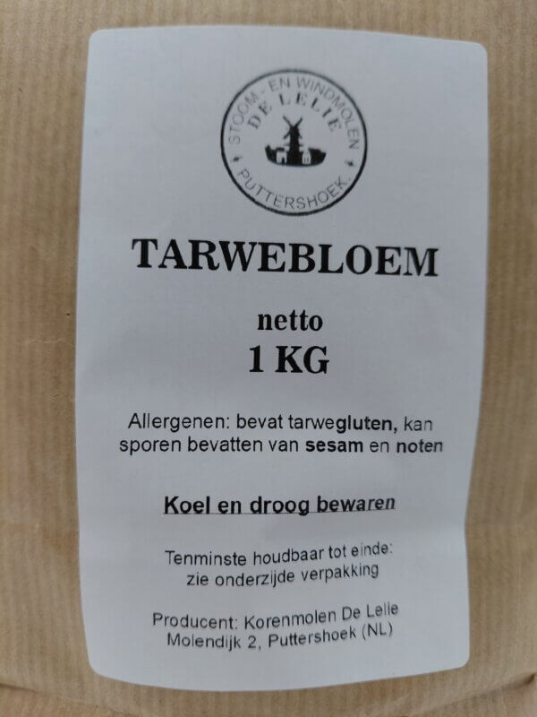Tarwebloem 1KG kopen – steengemalen graan uit NL (14% eiwit) - Afbeelding 3