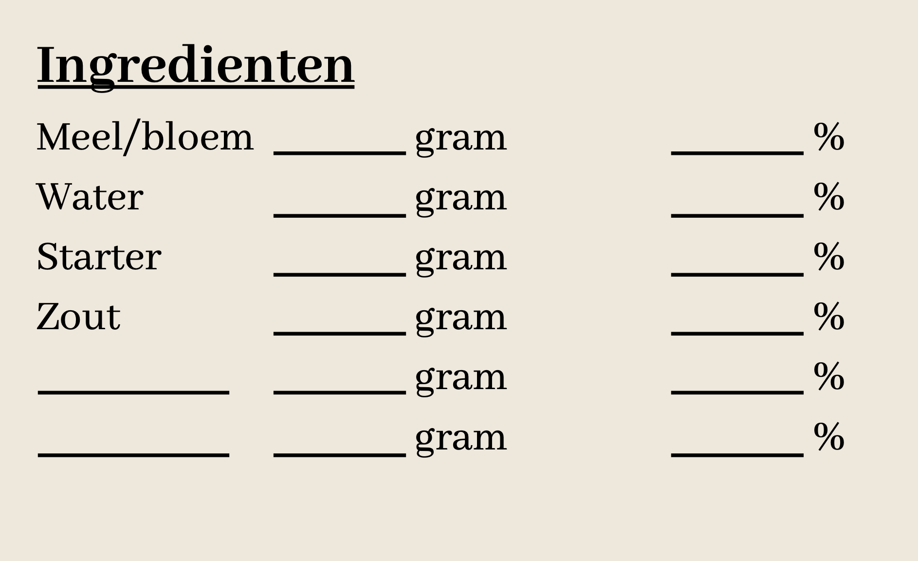 Zuurdesem dagboek | logboek | planner - Afbeelding 2