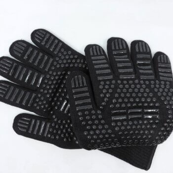 Ovenhandschoenen extra lang 2 stuks, BBQ handschoenen hitte bestendig tot 800°C