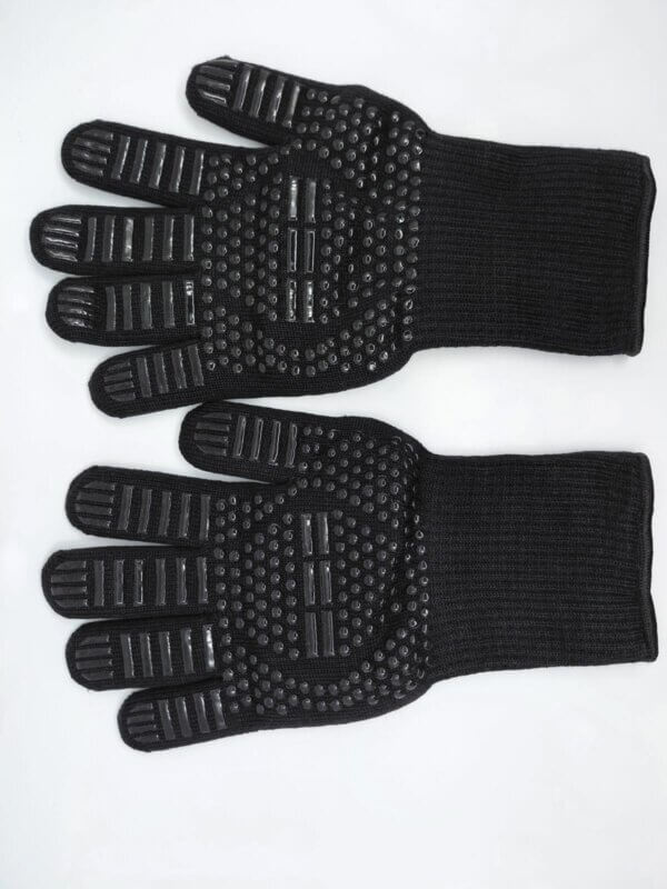 Ovenhandschoenen extra lang 2 stuks, BBQ handschoenen hitte bestendig tot 800°C - Afbeelding 2